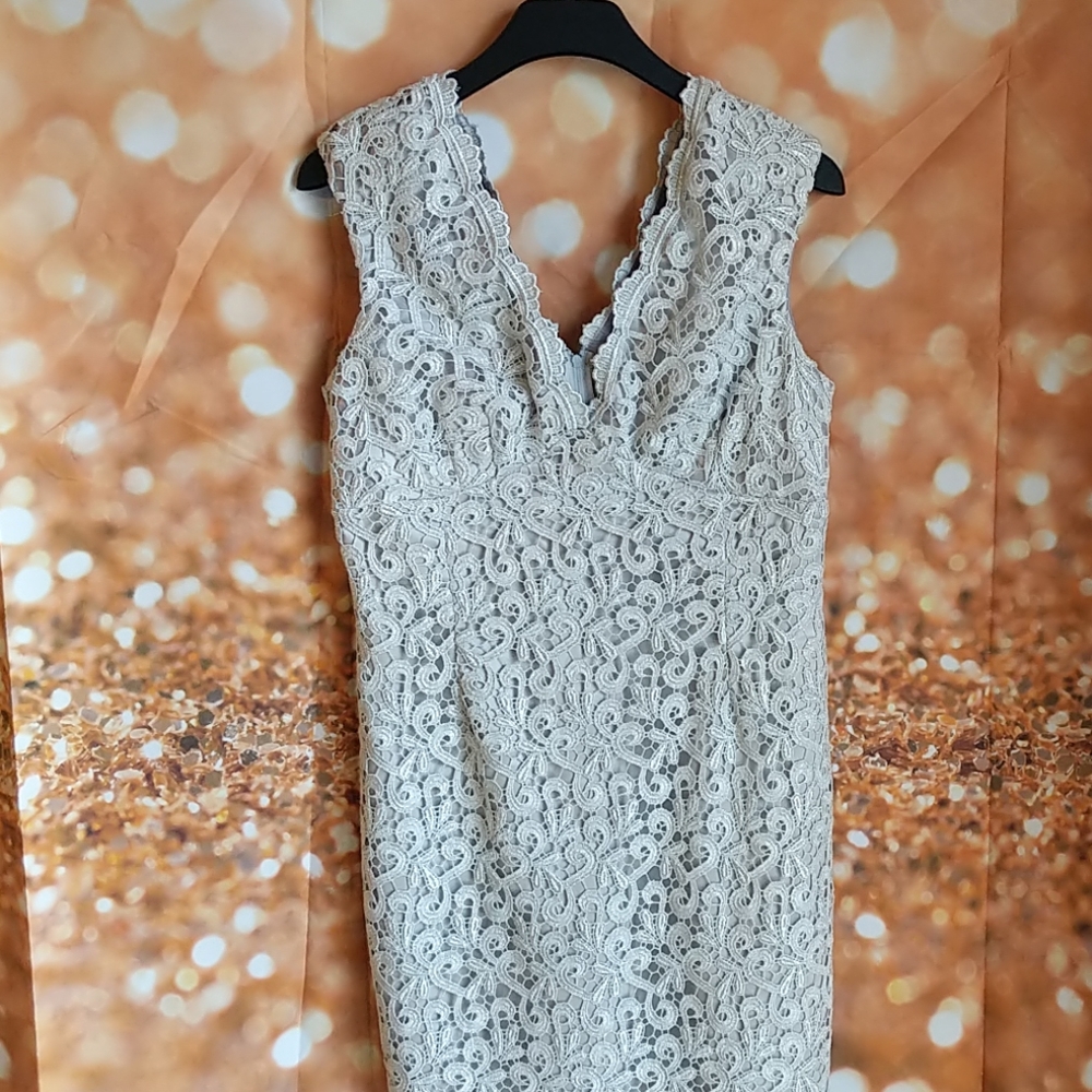 Marina size 12 Silver Lace dress